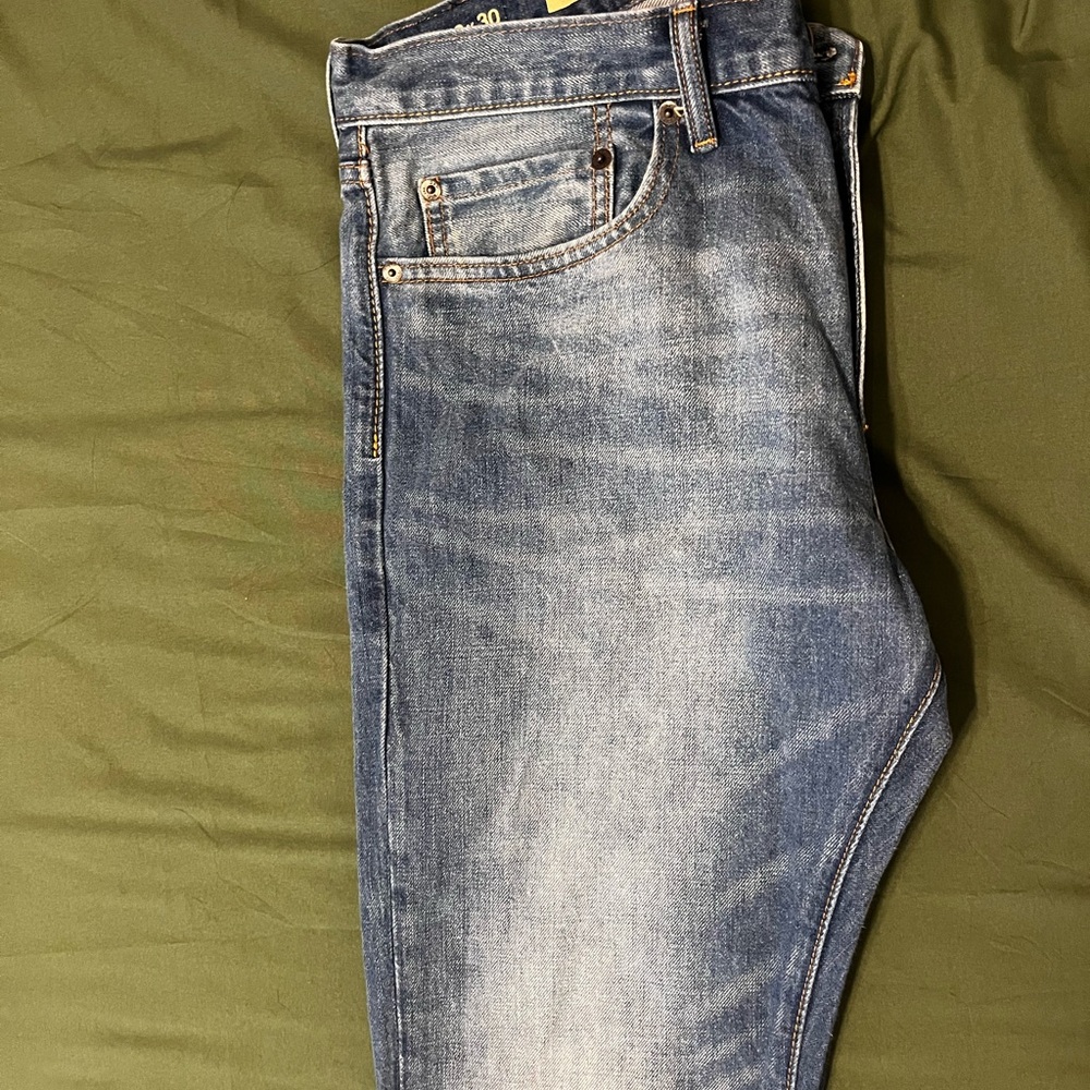 GAP Men's Faded Blue Slim Jeans